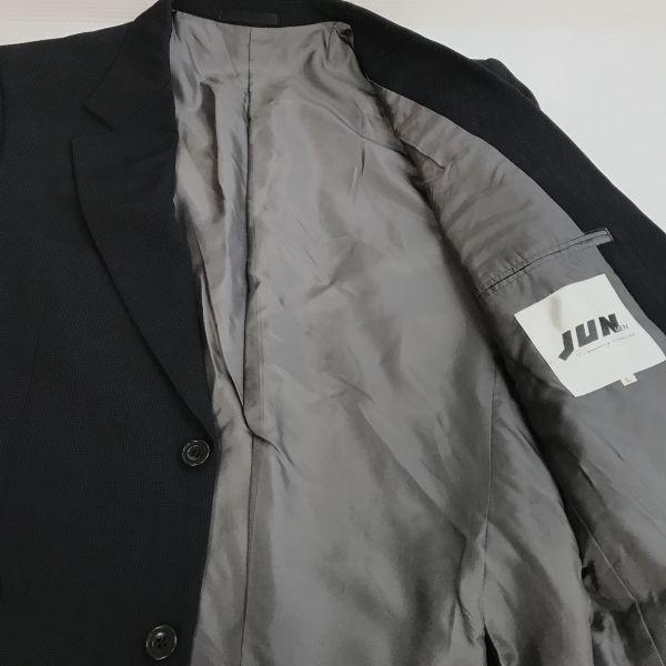 JUN MEN Ultra-Fine Stripe Single Suit Set Up Men’s L Black Japan(USED)