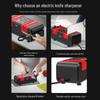 Delixi Electric Knife Sharpener: Multifunctional Automatic Kitchen Sharpening Tool