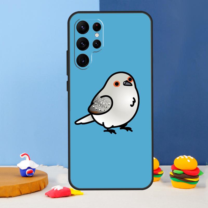

Chubby Bird Phone Case For Samsung Galaxy S24 S25 Ultra S9 S10 S20 S22 S21 S23 Plus S24 FE Cover Coque Galaxy S10