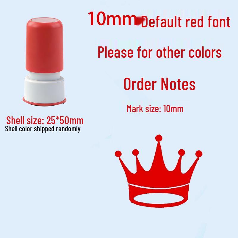Children's Reward Stamp Set: Cartoon Teacher Small Red Flower Stamps for Kindergarten and Primary School