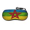 Cute Cartoon Glasses Case Morocco Maroc Flag Moroccan Accessories Box Reading Storage Box Cartoon Glasses Box