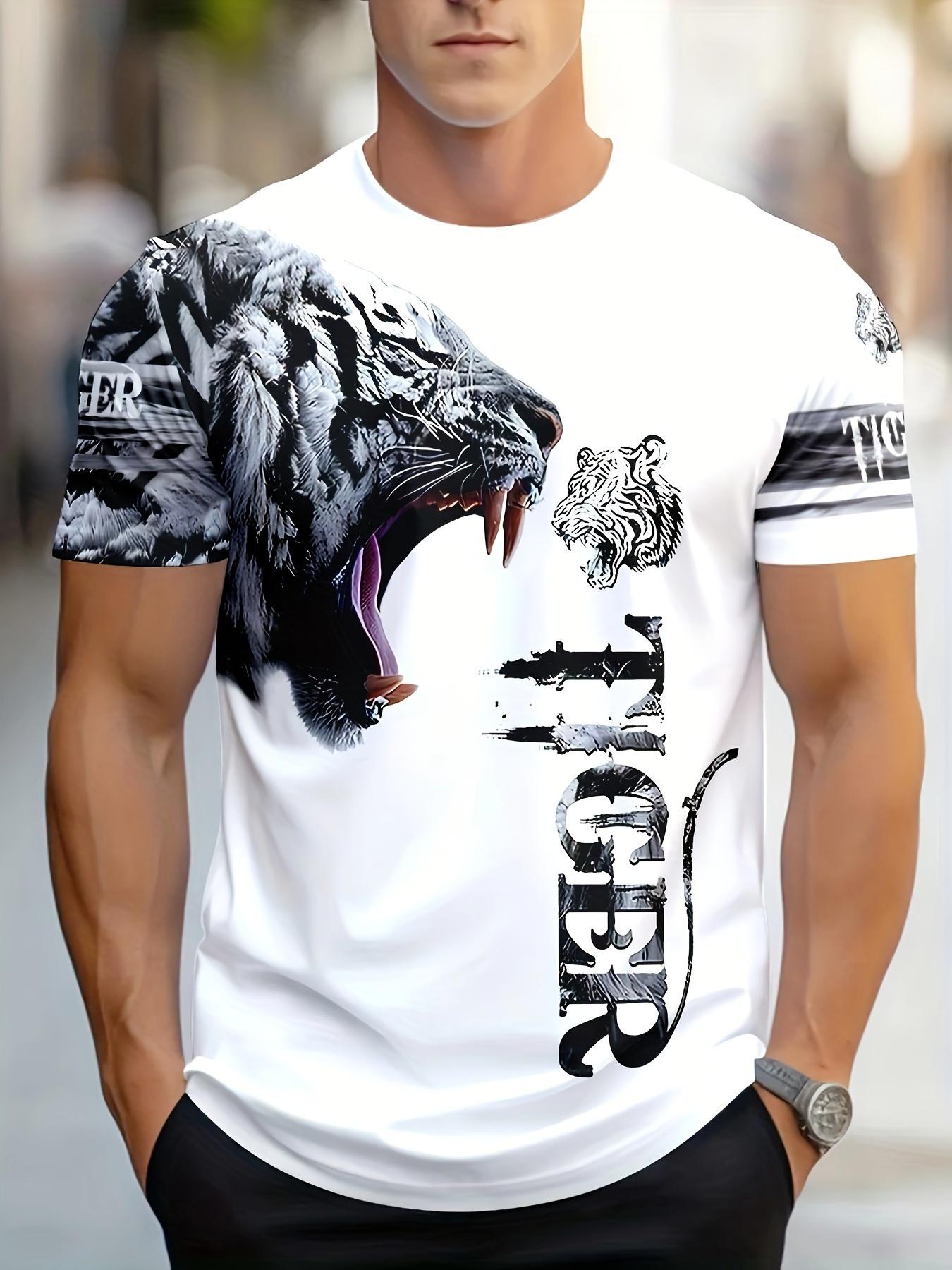 Men S ; Women S ;Tiger; Graphic T-Shirt - Casual. Stylish XL