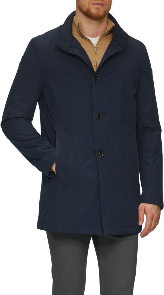 s.Oliver Coat with Stand-up Collar and Blue Lining