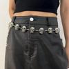 Punk Body Chain Silver Waistband Elegant Skull Waist Chain  Ladies