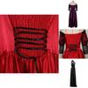 Renaissance Festival Party Cosplay Dress Victorian Gothic Vintage Retro Women's Ball Gown