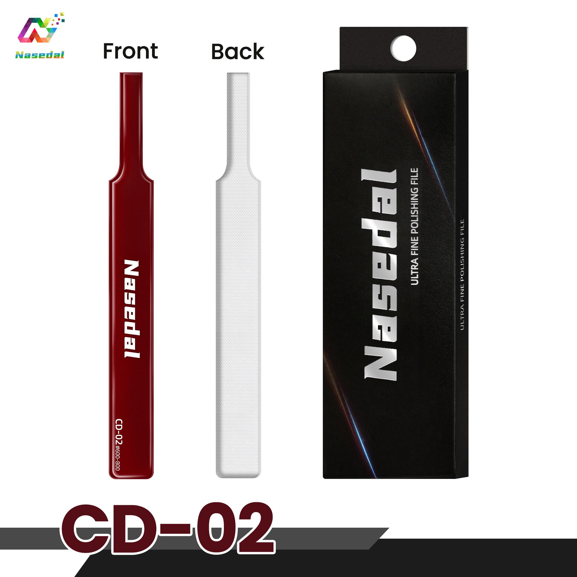 

Nasedal Glass File Updated 2.0 Washable for Gunpla Scale Model DIY Nub Mirror Polishing Small Flat Surface Sanding Tool #600-800