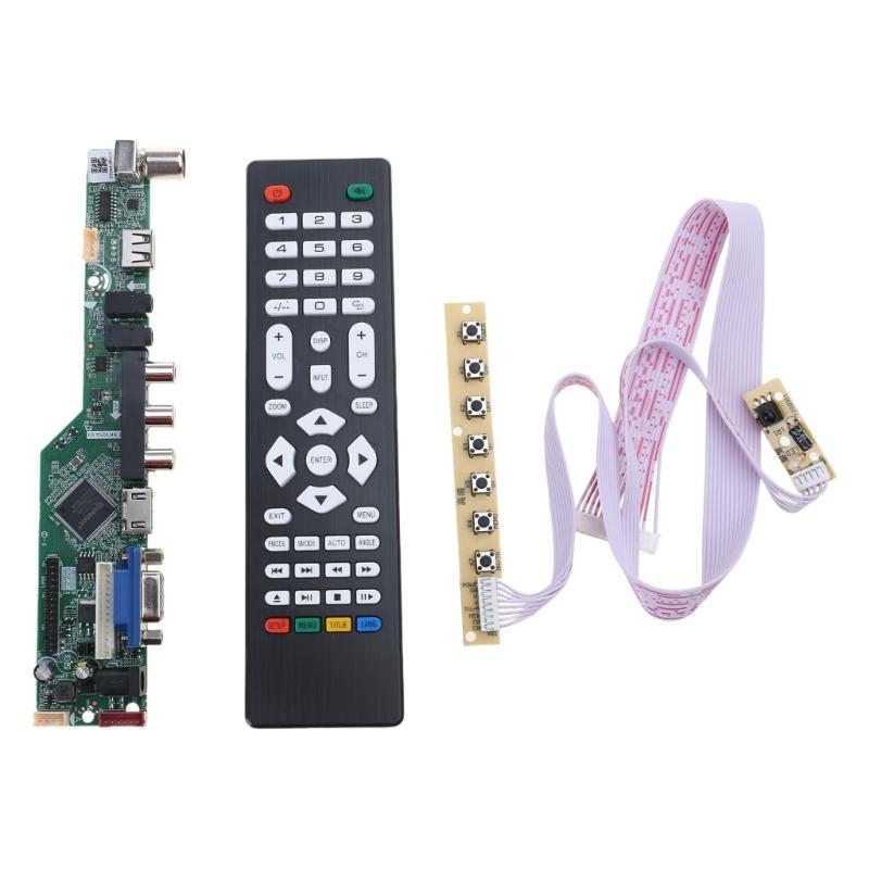 TV Motherboard T.SK105A.03 Universal LCD TV Controller Driver Board PC/TV/USB Interface High Performances Replacement