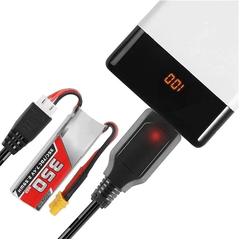 Portable 3.7V/7.4V/11.1V Battery Adapter XH-3P/XH4P/PH2.0/SM-3Pin Universal USB Charger 1000mAh/500mAh Power Supply