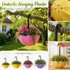 Umbrella Shape Hanging Planter Indoor Outdoor Decorative Plant Pot with Creative Design