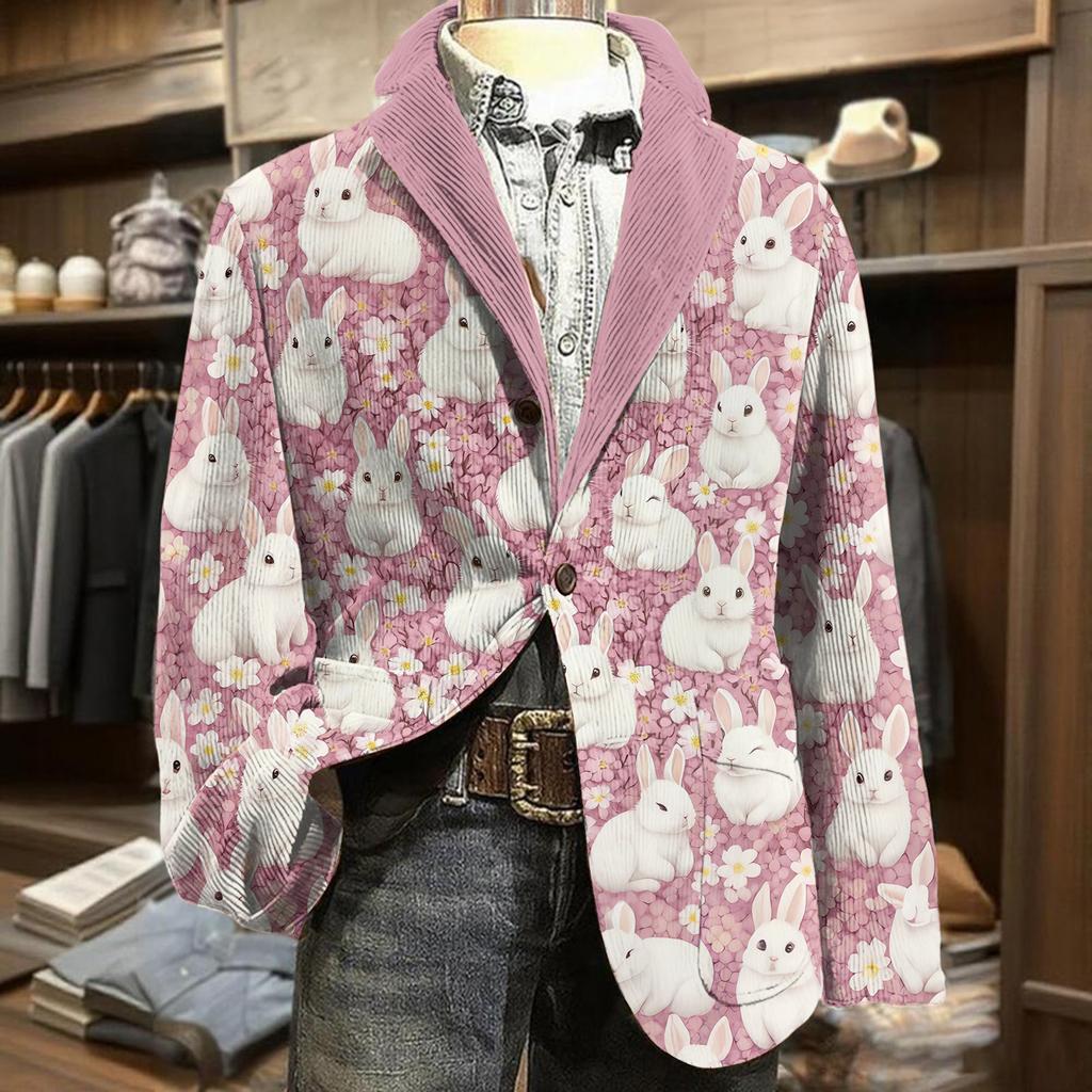 Herren Business Casual Karneval Cordjacke
