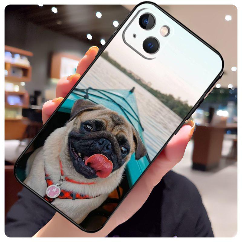 Pug Dog French Bulldog Case For iPhone 14 Pro Max 16 15 11 12 13 17 Pro Max Mini 15 16 Plus 16e 17 Air Phone Cover