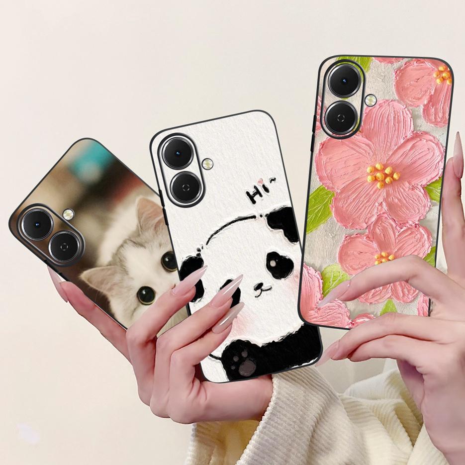 For Tecno Spark GO 2 Case LJ7 Popular Painted Cover 6.67'' Soft Silicone Phone Case For Tecno Spark Go2 SparkGo2 Back Cover Bags