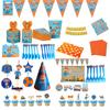 Birthday Blippi Party Supplies Paper Cups Plates Banner Straw Kids Balloon Decor