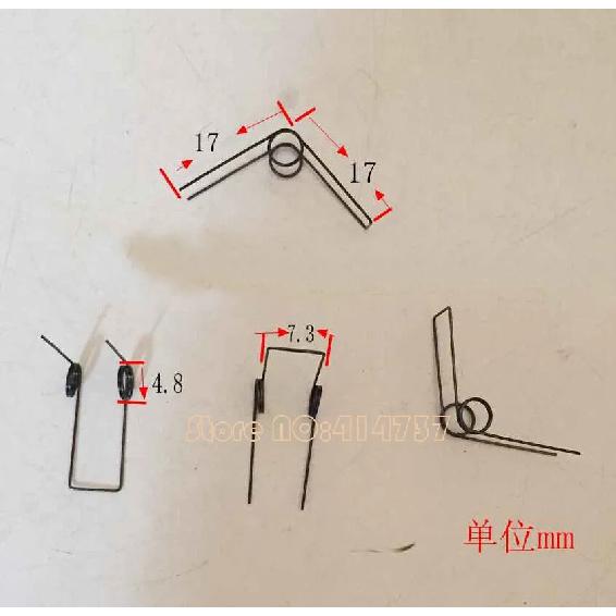 15pcs  Spring  Steel  Torsion Springs  0.4mm Wire  Tensioning Torsion Spring