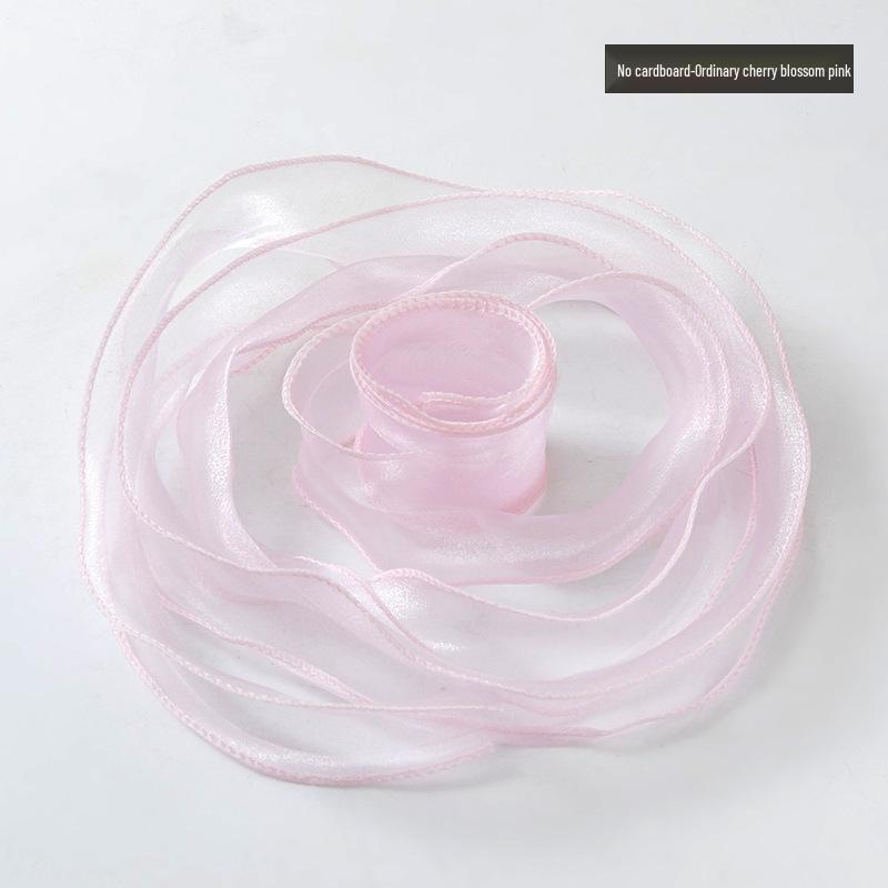 4cm Gold Edge Fishtail Yarn Ribbon for Floral Bouquets, Cake Decorations, Gift Bows, and DIY Projects.