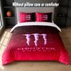 Set Biancheria da Letto Design Monster Energy 1 Copripiumino + 2 Federe Morbido Traspirante Biancheria da Letto per la Casa