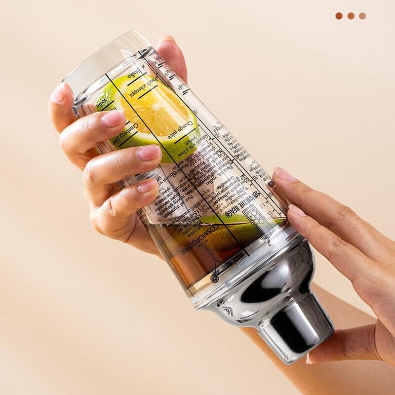 Glass Cocktail Shaker Set