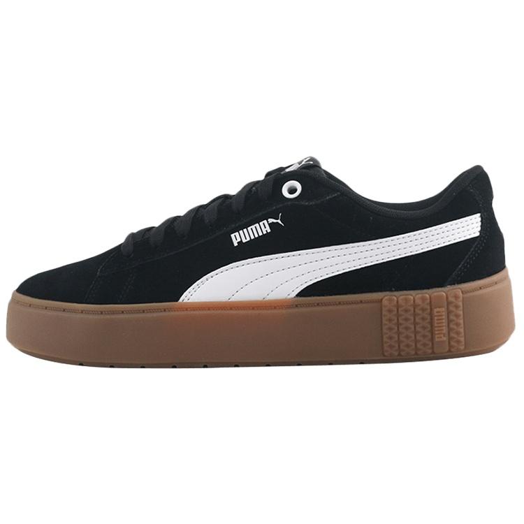 (WMNS) PUMA Smash Platform v2 Suede  Black Gum  Women s 373037-01 EU 35.5
