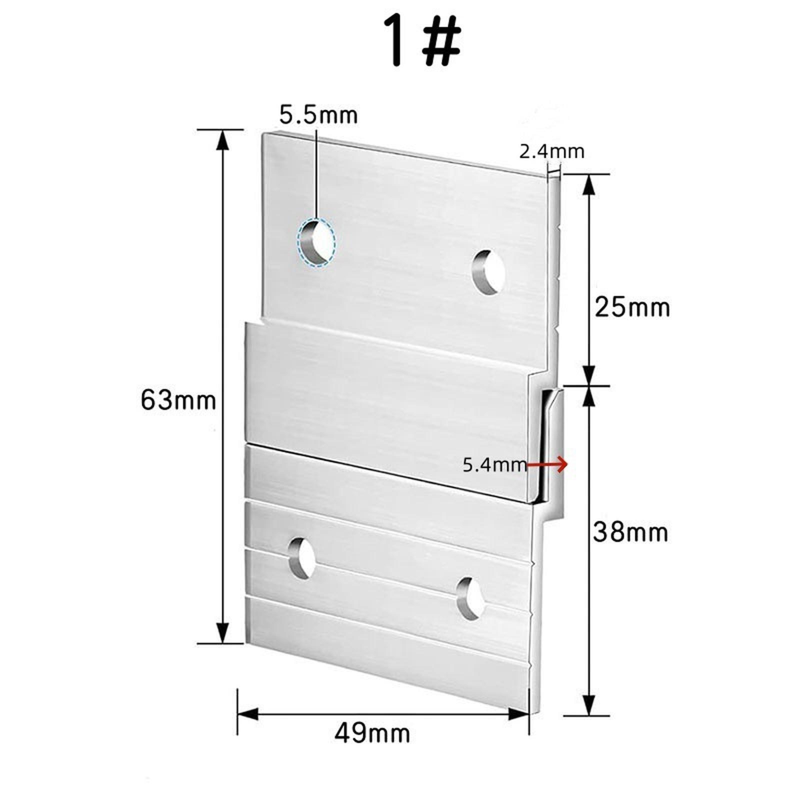 

Подвес на французской планке Алюминиевые зажимы Настенный монтажный кронштейн Комплект фурнитуры для зеркал Полка Доски для рисования Рамы 6 шт. One Size