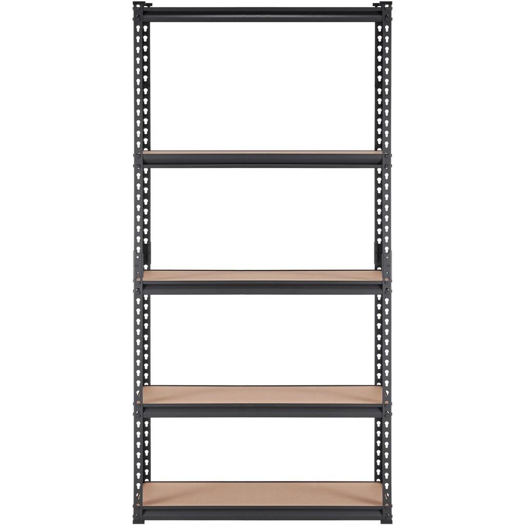 Storage Shelving Unit, 5-Tier Adjustable, 2000 lbs Capacity, Heavy Duty Garage Shelves Metal Organizer Utility Rack, Black, 36" L x 18" W x 72" H for