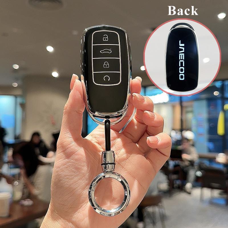 for Chery Jaecoo J8 8 J7 7 PHEV 2025 2026 Car Key Case Keychain Remote Protection Cover Bag Shell Housing Holder Fob Accessories