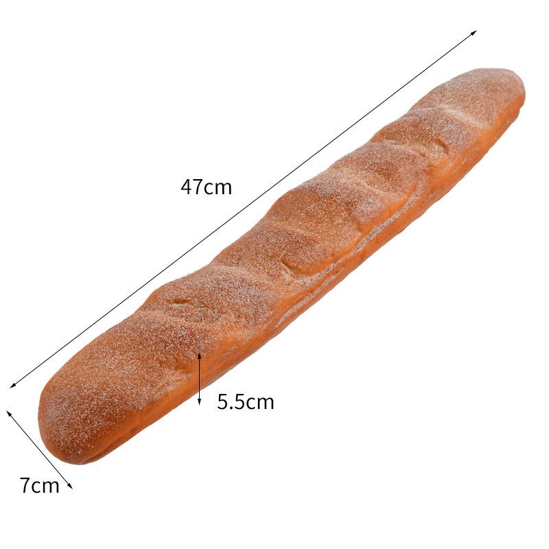 Umělý chléb Dort Toast Měkký PU Model bagety Potravina Falešný chléb Simulační ozdoby Pekárna Dekor Fotografie Rekvizity