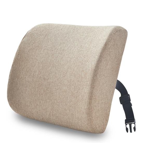 Back Cushion Super Soft Wear Resistant Cotton Flax Lumbar Pillow Memory Foam Seat Cushion for Home