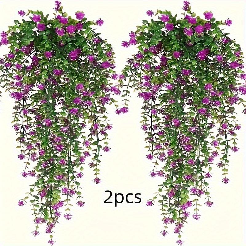 

Gali Flower Offers a Unique Hanging Simulation Flower Vine, Featuring Artificial Orchids And Faux Eucalyptus Leaves. These UV Re фиолетовый