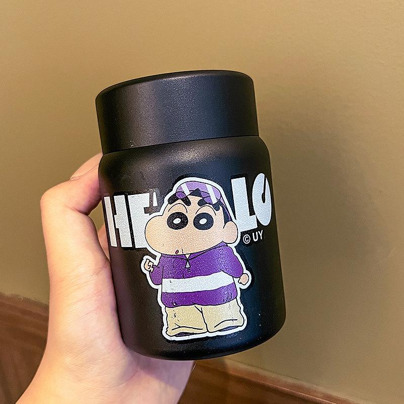 

Crayon Small New Stainless Kids Thermos Cup Stylish Water Cup Female Mini Cute Cartoon Student Portable Cup Durable 200ml
