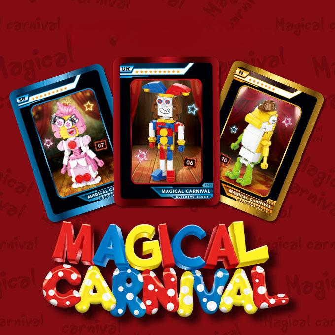 Magic Number Circus Figurine Candy Kingdom Pamney Doll Figure Building Block Toy Compatible Lego