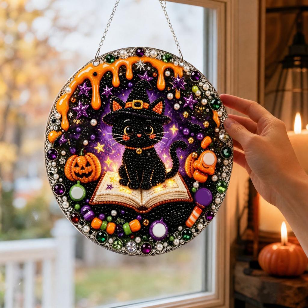 Halloween Hängeschild-Set - Acryl-Set für DIY-Feiertags-Heimdekoration