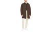 Trench Coats Men's Velvet Brown Lapel Moderate DH2902-220