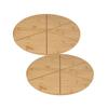 Ensemble de 2 Planches a pizza avec rainures de coupe - FACKELMANN - Ø 32 cm