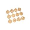 14K Gold-Filled Konstellations-Ausschnitt Runder Anhänger für DIY Schmuck