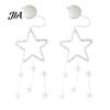 New Year Festive Atmosphere Light LED Christmas Window Star Decoration, Battery Operated Hanging Warm Indoor Outdoor Decorations Lighted Shaped