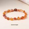 Original Natural Stone Beaded Bracelet - Women's Irregular Shape Crystal for Seaside Vacation Style