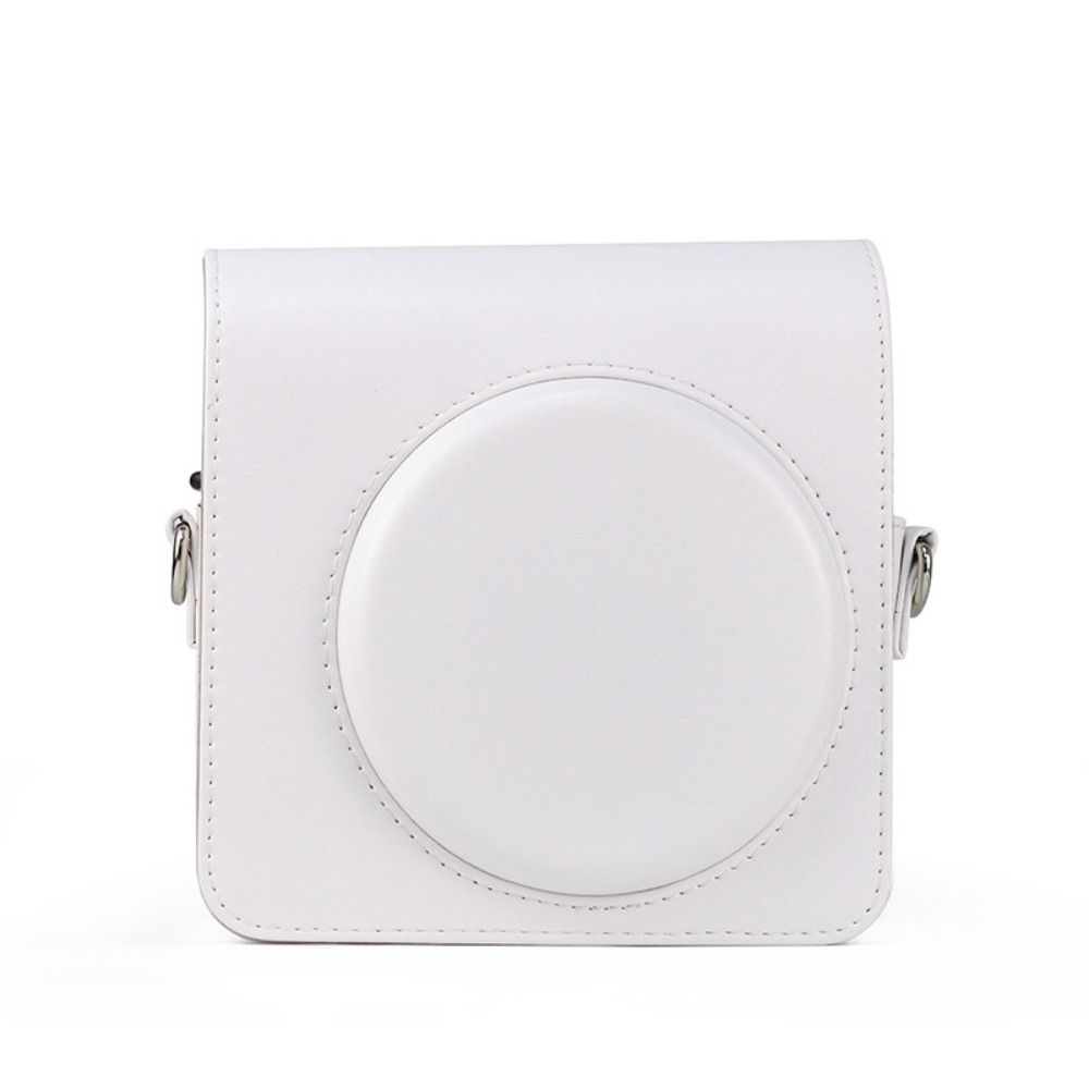 Jasny Kolor Ochronny Pokrowiec PU Skórzana Torba do Przechowywania Etui z Regulowanym Paskiem Aparat Natychmiastowy