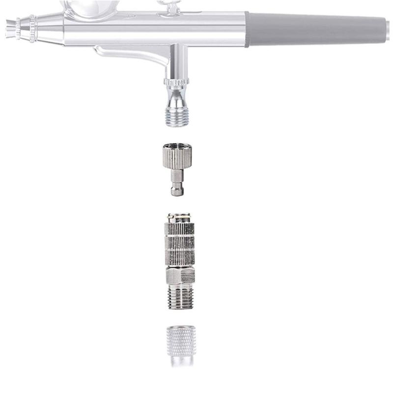 Airbrush Quick Disconnect Accessories 1/8inch Female and Male Coupling Disconnect Adapter Kit Male Fitting Parts