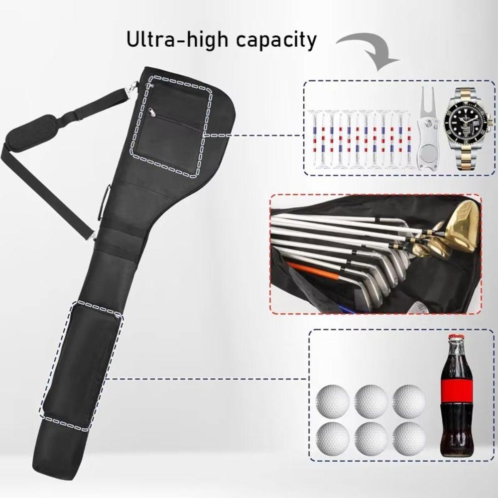 Adjustable Strap Golf Club Bag Waterproof Golf Carry Bag Golf Sunday Bag  Women Men