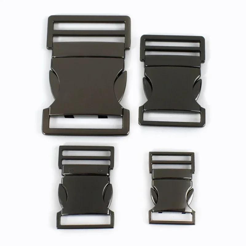 2Pcs Meetee 20/25/32/38mm Metal Side Release Buckles Adjust Clasps for Bag Belt Dog Collar Hook Buckle DIY Sewing Accessories