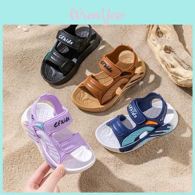 Summer Kids Beach Shoes Pvc Soft Sole Non Slip Toddler Sandals For Girls Boys
