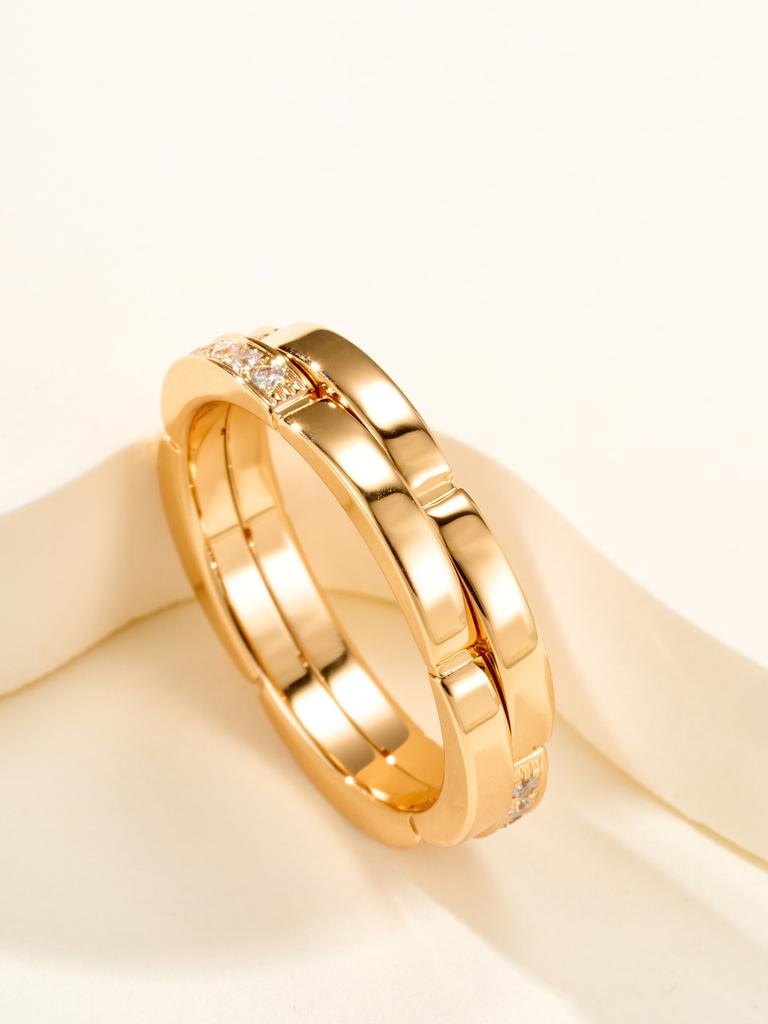 Wide Style Full Diamond Ring for Daily Wear Exquisite Craftsmanship for Men and Women Gifts for Men and Women Birthday Gift