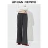 UR 2025 Autumn Color-block Drawstring Wide-Leg Pants