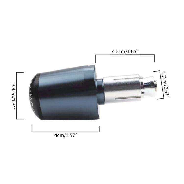 1 Pair Aluminum Handle Bar Ends Motorcycle Handlebar Replacement Grips Plugs