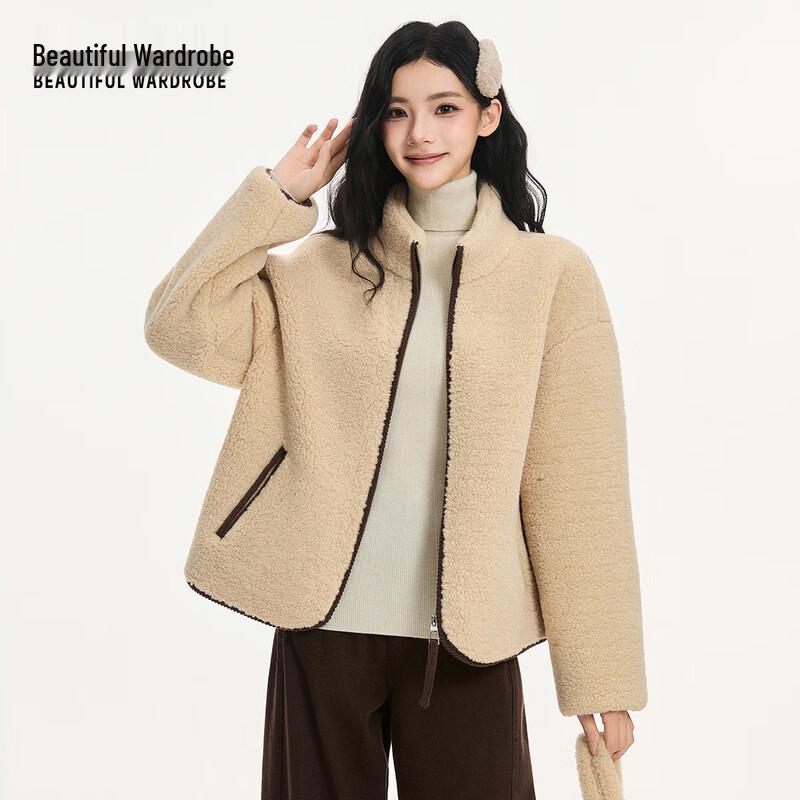 

Красивый гардероб Женское короткое зимнее пальто из искусственного меха со стойкой L