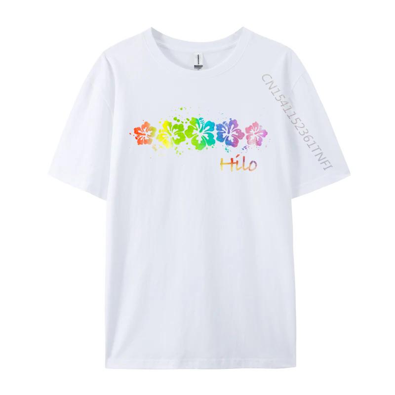 Hilo Hawaii Watercolor Beach Surf Classic Men Tshirt Slim Fit Gift Premium Cotton Men T Shirt Cool T Shirt Wholesale