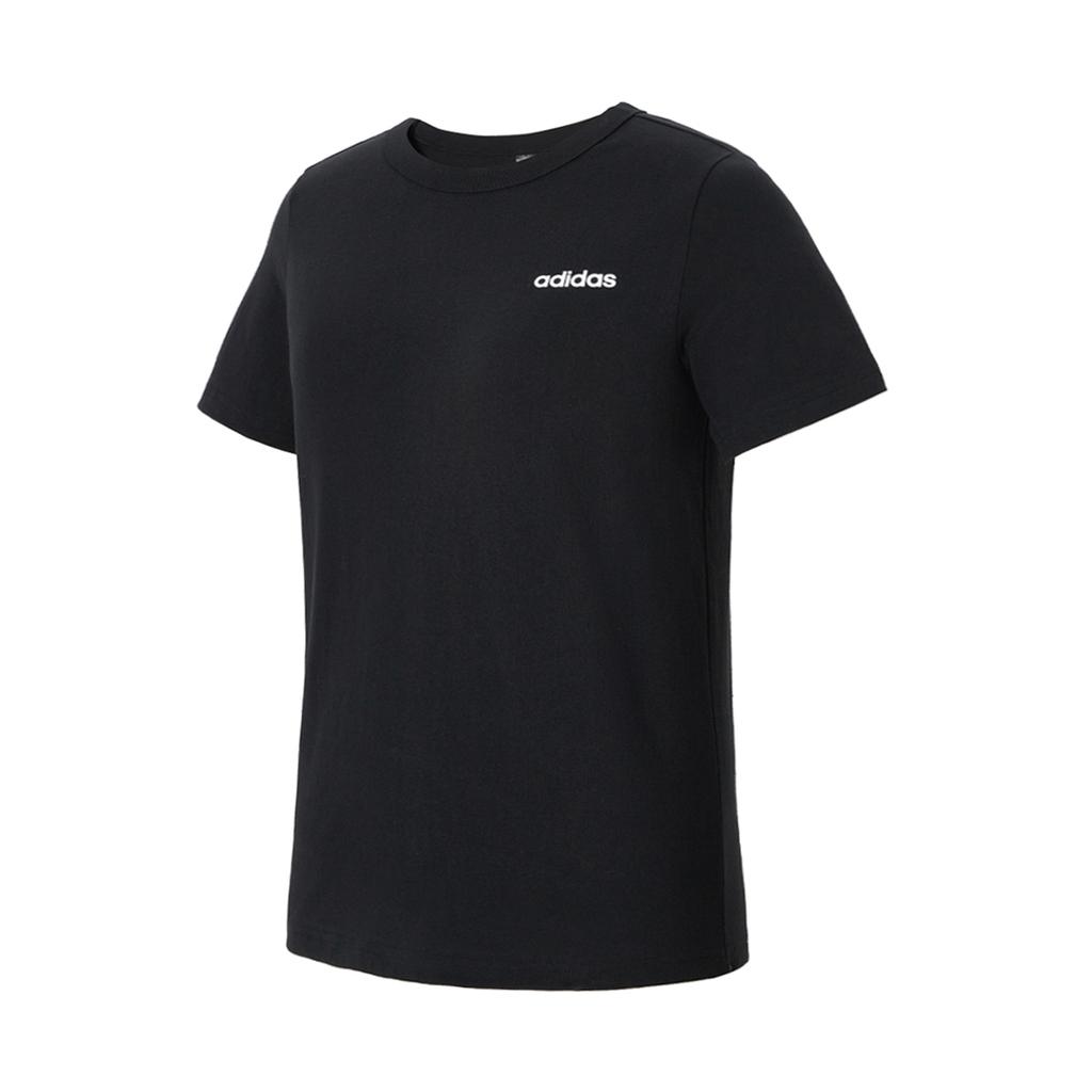Adidas Comfortable Round Neck Pullover Short Sleeve T-Shirt Women T-Shirts Black KC4558