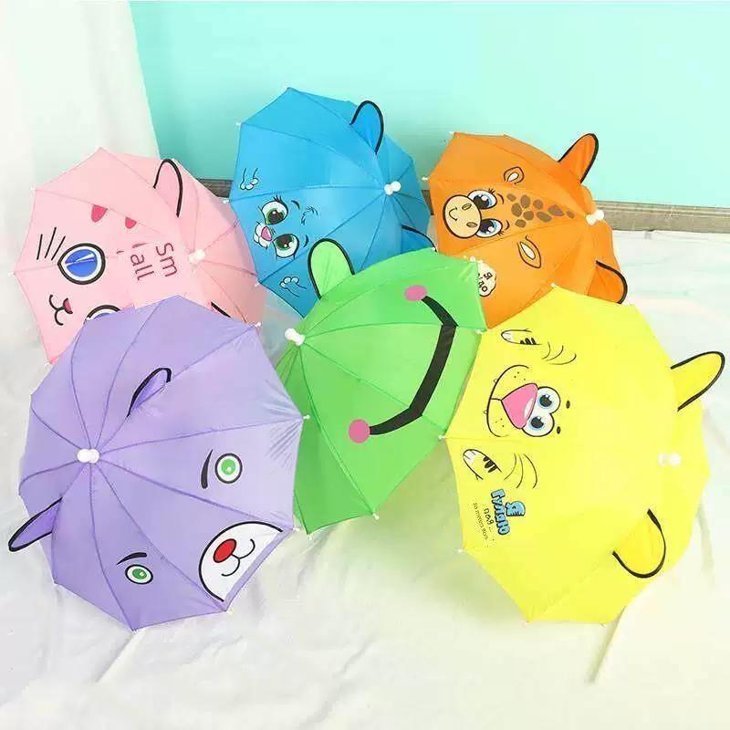 Children's Umbrella for Boys, Kindergarten-Specific Mini Umbrella for 1-2-3-4 Year Old Kids, Ultra-Light Cartoon Umbrella, Cute and Sun-Protective