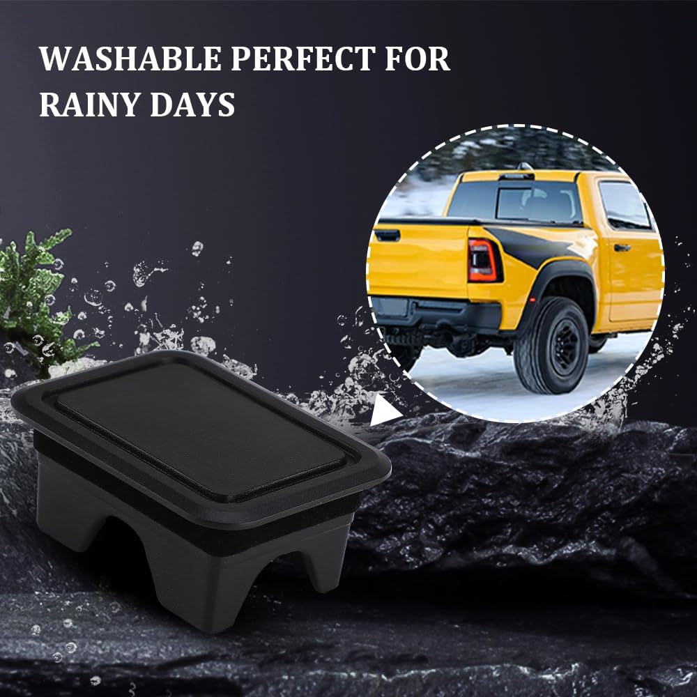 2PCS Bed Rail Stake Pocket Covers, Truck Stake Pocket Covers, Dustproof Truck Bed Hole Plugs, Truck Bed Accessories Rear Truck Holes Covers