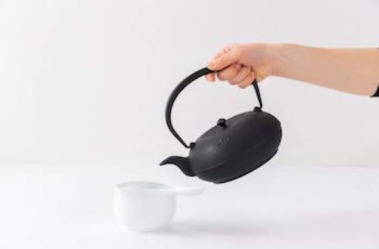 Nambu Ironware Oigen Iron Kettle Shinonome Kogiku Direct Fire IH Compatible Made In Japan Kogiku Nanbu Iron Kettle Oigen Casting 1.0L H-310